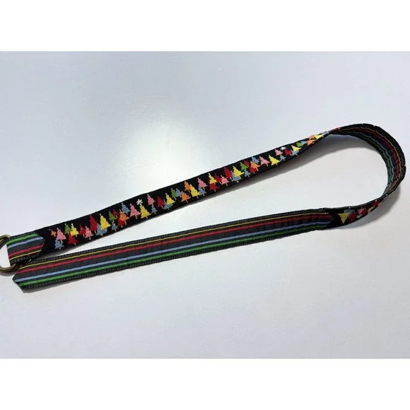 L.L. Bean Multicolor Tree Pattern Belt - Picture 2 of 7